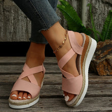 Laden Sie das Bild in den Galerie-Viewer, Libiyi Summer Flat Wedge Heel Fish Mouth Casual Women&#39;s Sandals - Libiyi