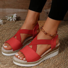 Laden Sie das Bild in den Galerie-Viewer, Libiyi Summer Flat Wedge Heel Fish Mouth Casual Women&#39;s Sandals - Libiyi