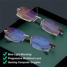 Load image into Gallery viewer, Sapphire High Hardness Anti Blue Light Intelligent Dual Focus Reading Glasses - Libiyi