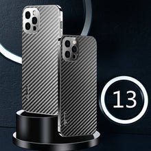 Load image into Gallery viewer, Stainless Steel Carbon Fiber Case For iPhone - Libiyi