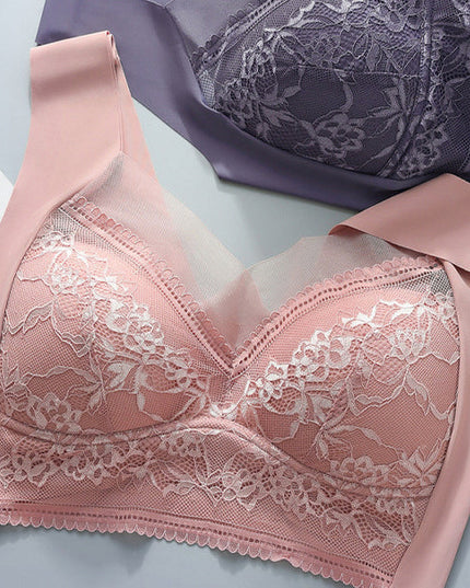 Women's push-up lace push-up bra for beautiful back - Libiyi