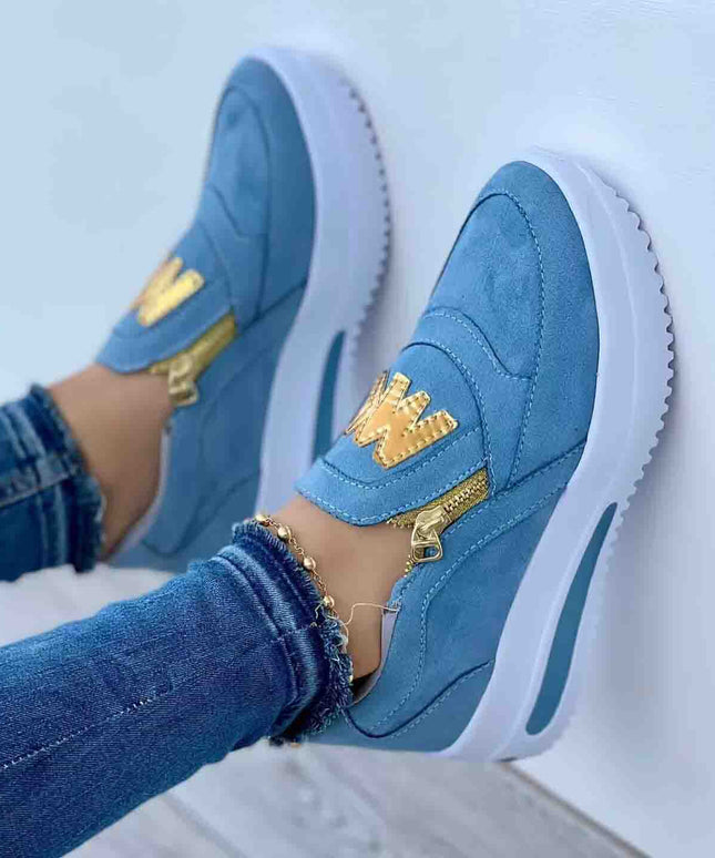 Libiyi Casual  Zipper Platform Sneakers for Women - Libiyi