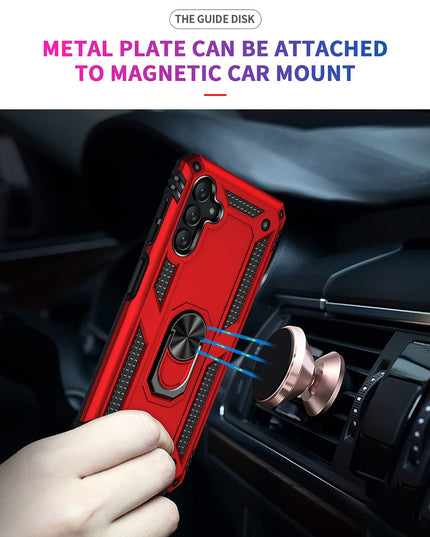 Armor Ring Bracket Phone Case For Samsung A53(5G) With 1-Pc Screen Protector-Fast Delivery - Keilini