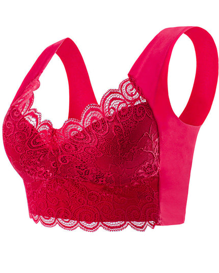 Push up beautiful back no steel ring lace underwear - Libiyi