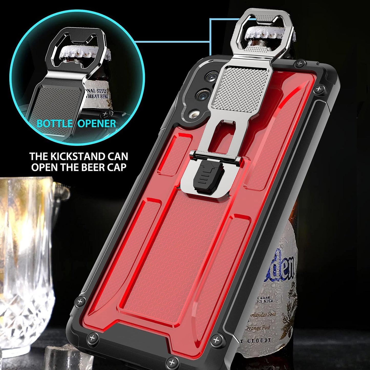 Unique 3 In 1 Translucent Shockproof Case For Samsung A12 - Libiyi