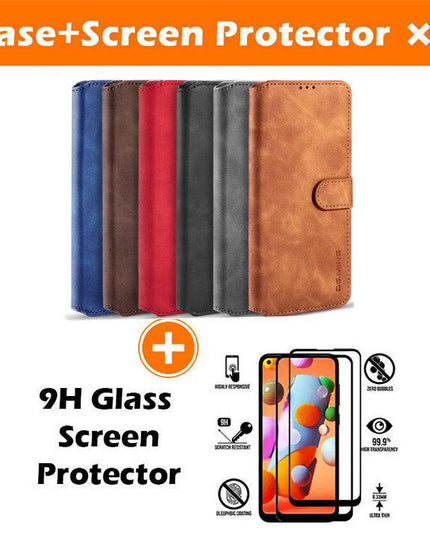 Wallet Stand PU Leather Case For Samsung Galaxy A12 - Libiyi