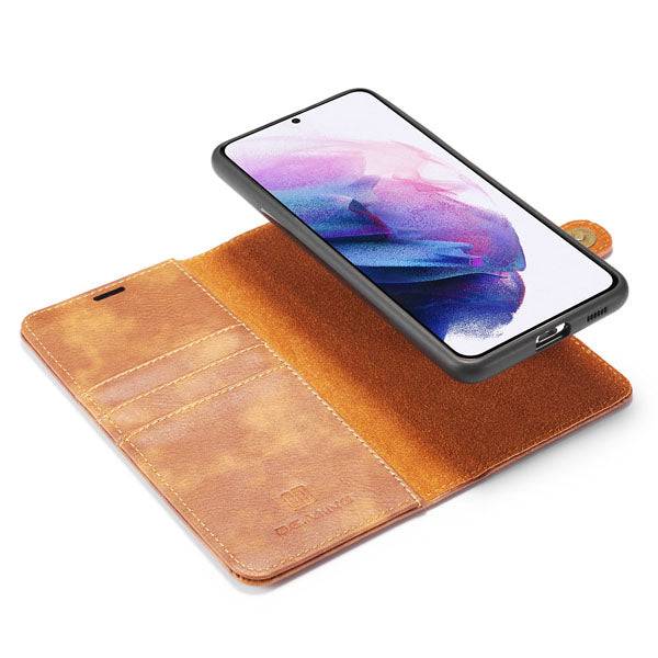 Magnetic 2-in-1 Detachable Leather Wallet Case For Samsung S21 - Libiyi