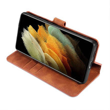 Load image into Gallery viewer, Wallet Stand PU Leather Case For Samsung Galaxy S21 Ultra(5G) - Libiyi
