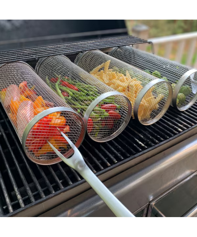 Barbecue stainless steel wire mesh cylinder - Libiyi