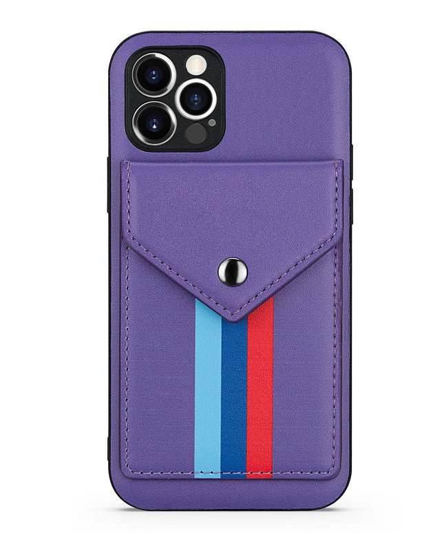 Lanyard Leather Wallet Card Holder Stand Phone Case For iPhone - Libiyi