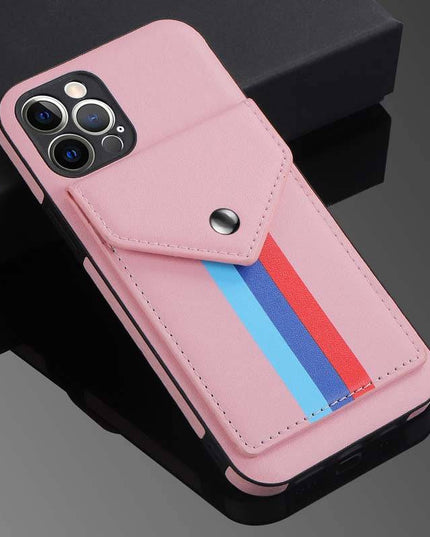 Lanyard Leather Wallet Card Holder Stand Phone Case For iPhone - Libiyi