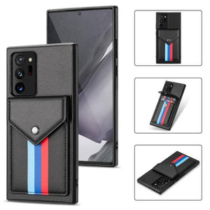 Lanyard Leather Wallet Card Holder Stand Phone Case For Samsung Galaxy - Libiyi