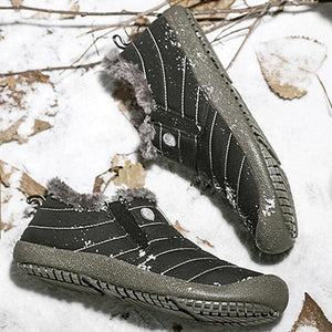 Large Size Waterproof Warm Cotton Snow Boots Lovers Shoes - Keilini