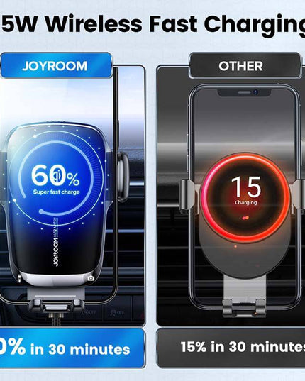 15W Qi Car Phone Holder Wireless Car Charger - Libiyi