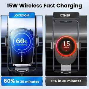 15W Qi Car Phone Holder Wireless Car Charger - Libiyi
