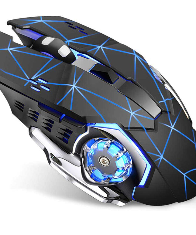 Rechargeable Wireless Mouse-Starry Black - Libiyi