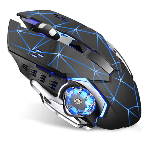 Rechargeable Wireless Mouse-Starry Black - Libiyi