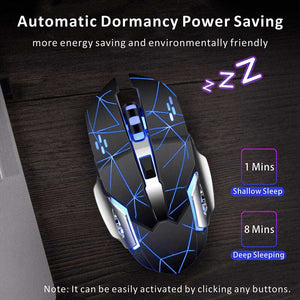 Rechargeable Wireless Mouse-Starry Black - Libiyi