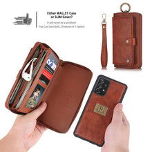 Load image into Gallery viewer, Leather Detachable Magnetic Wallet Case For Galaxy - Libiyi