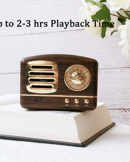 Wireless Stereo Retro Speakers-Wooden - Libiyi