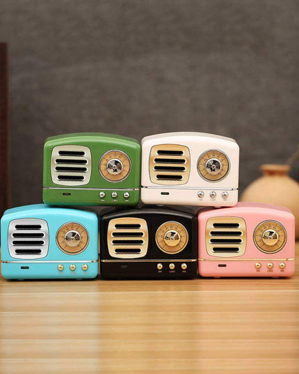 Wireless Stereo Retro Speakers-Wooden - Libiyi