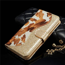 Load image into Gallery viewer, Leather Glitter Rhinestone Flip Case For Samsung A Series - Libiyi