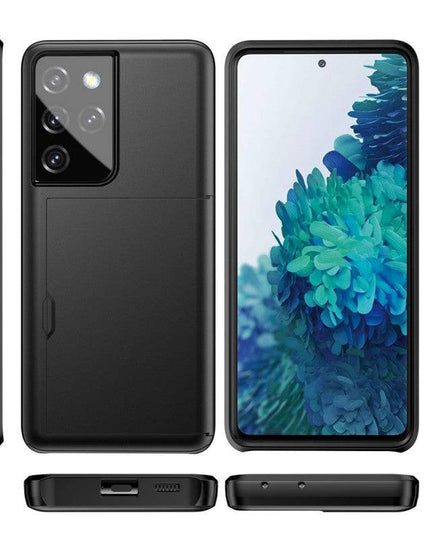 Rigide Flashy Porte-cartes Case For Samsung Galaxy S21 Ultra(5G) - Libiyi