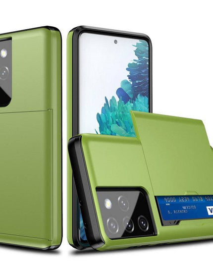 Rigide Flashy Porte-cartes Case For Samsung Galaxy S21 Ultra(5G) - Libiyi