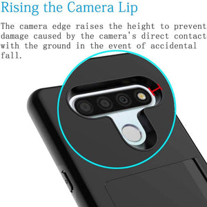 Armor Protective Card Holder Case for LG K51 - Libiyi