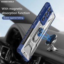 Load image into Gallery viewer, Magnetic Metal Finger Ring Holder Armor Case For Samsung S21 ULTRA 5G - Libiyi