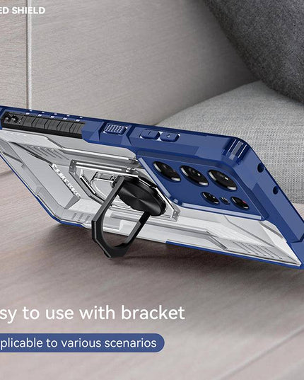 Magnetic Metal Finger Ring Holder Armor Case For Samsung S21 ULTRA 5G - Libiyi