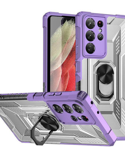 Magnetic Metal Finger Ring Holder Armor Case For Samsung S21 ULTRA 5G - Libiyi