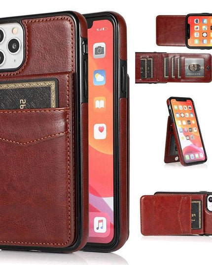 Classic 6 Card Slots Wallet Phone Case For iPhone - Libiyi