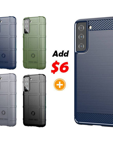 TPU Thick Solid Rough Armor Tactical Protective Cover Case For Samsung S21+ - Libiyi
