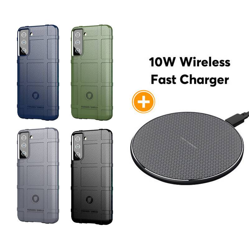 TPU Thick Solid Rough Armor Tactical Protective Cover Case For Samsung S21+ - Libiyi