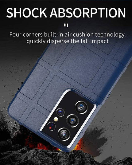 TPU Thick Solid Rough Armor Tactical Protective Cover Case For Samsung S21 Ultra - Libiyi