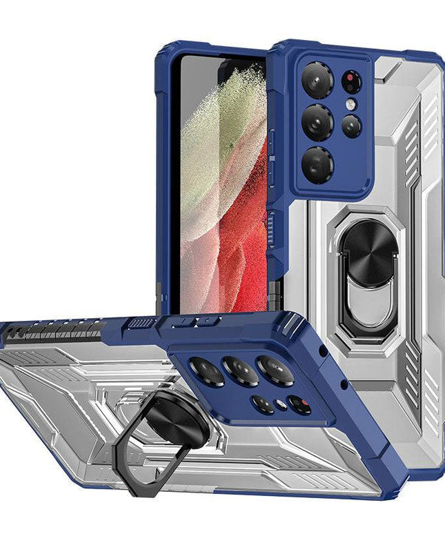 Magnetic Metal Finger Ring Holder Armor Case For Samsung - Libiyi