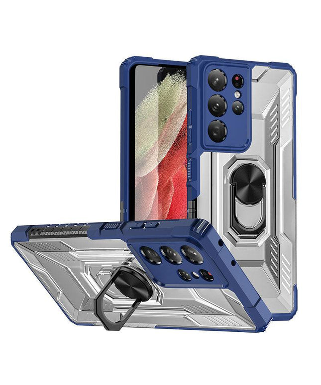 Magnetic Metal Finger Ring Holder Armor Case For Samsung - Libiyi