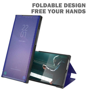 Smart Window Slim Flip Kevlar Case For Samsung - Libiyi