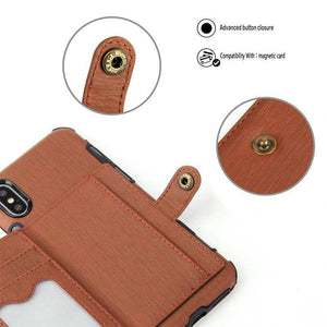 Security Copper Button Protective Case For iPhone - Libiyi