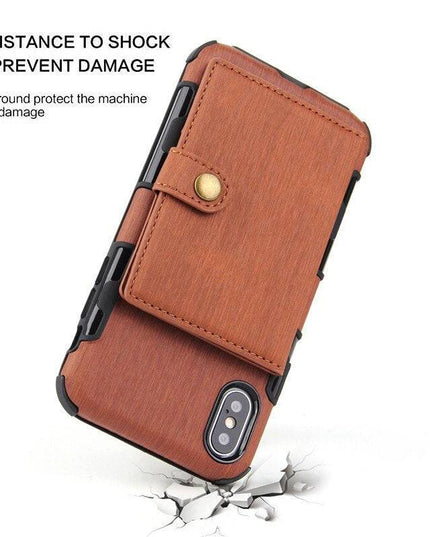 Security Copper Button Protective Case For iPhone - Libiyi