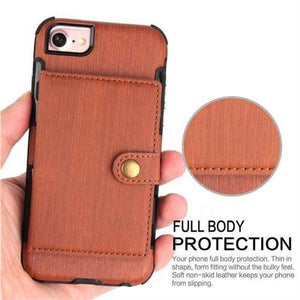 Security Copper Button Protective Case For iPhone 6/6S - Libiyi