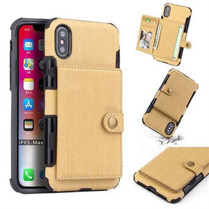 Security Copper Button Protective Case For iPhone X/XS - Libiyi