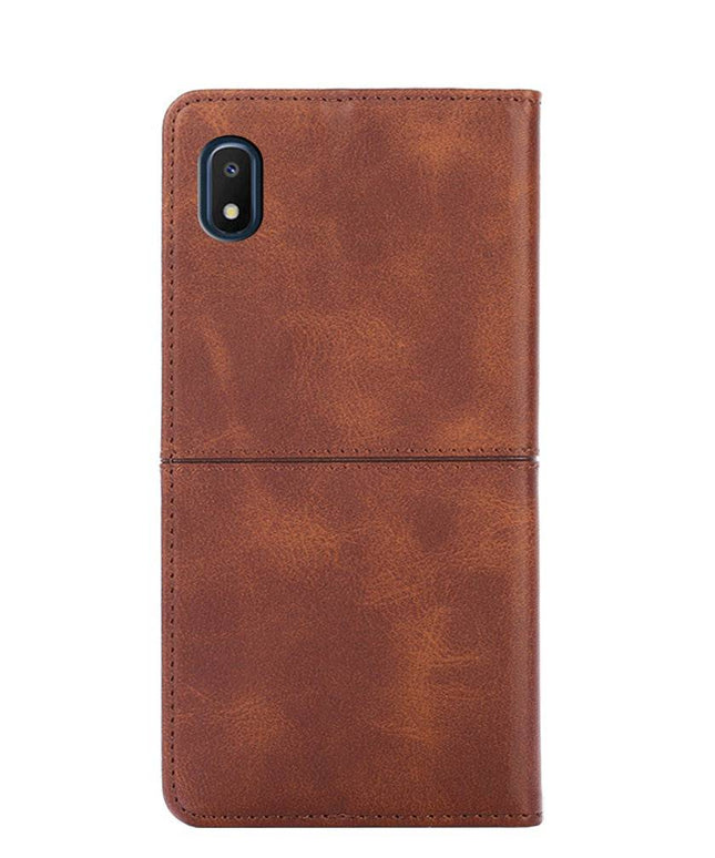 TPU + PU Leather Phone Cover Case for Samsung A10E - Libiyi