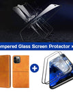 light brown / iPhone 12 Pro Max / With [2 Pack] Screen Protector