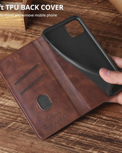 TPU + PU Leather Phone Cover Case for iPhone - Libiyi