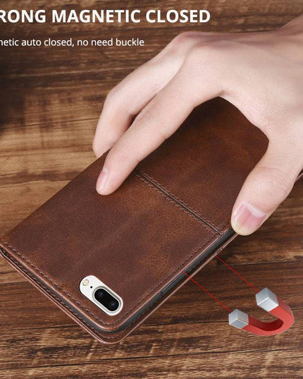 TPU + PU Leather Phone Cover Case for iPhone 7Plus/8Plus - Libiyi