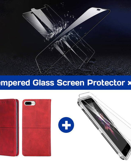 TPU + PU Leather Phone Cover Case for iPhone 7Plus/8Plus - Libiyi