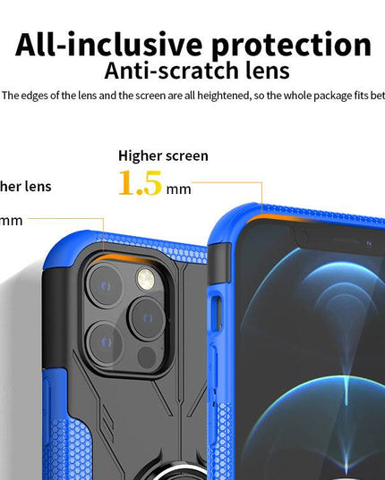 Robot 3 in 1 Heavy Duty Defender Case For iPhone 12 Series - Libiyi