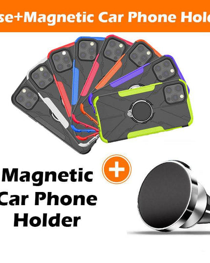 Robot 3 in 1 Heavy Duty Defender Case For iPhone 12 Series - Libiyi